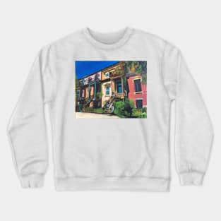 Montréal, Colourful Houses In Summer Crewneck Sweatshirt